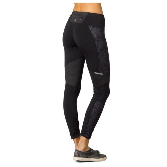 Prana Womens Ergo Leggings Size‎ Medium Black Charcoal Grey - Picture 1 of 13